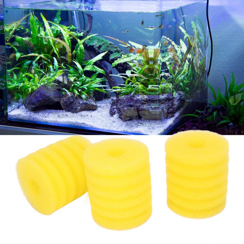 Bộ Lọc Bể Cá Cảnh Xốp Hình Trụ 3 Cuộn Xốp Cho Phụ Kiện Nước Mặn