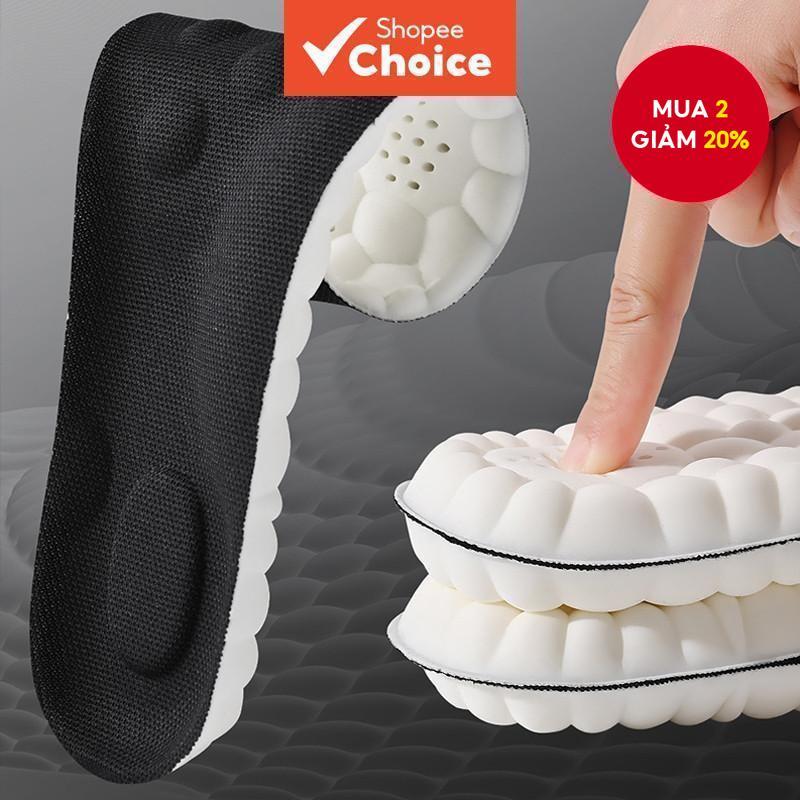 Đế lót thể thao cao su có độ đàn hồi cao Hỗ trợ vòm thoáng khí, Miếng đệm đệm thoải mái thấm hút sốc để chạy bộ