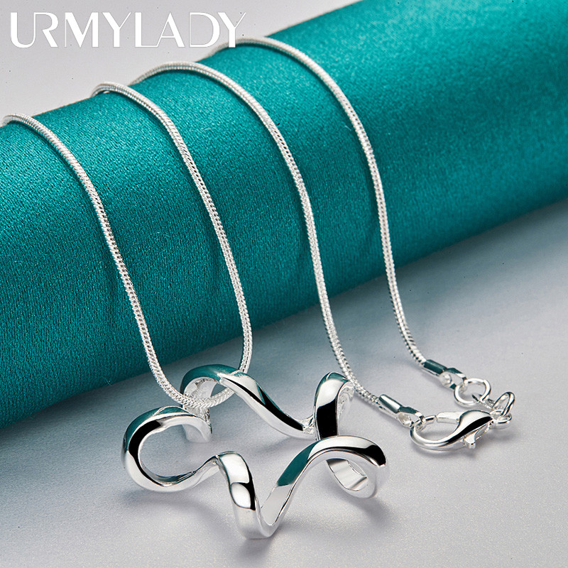 URMYLADY Mặt Dây Chuyền Bạc 925 Ngôi Sao, Phù Hợp Tiệc Cưới và Thời Trang Hàng Ngày