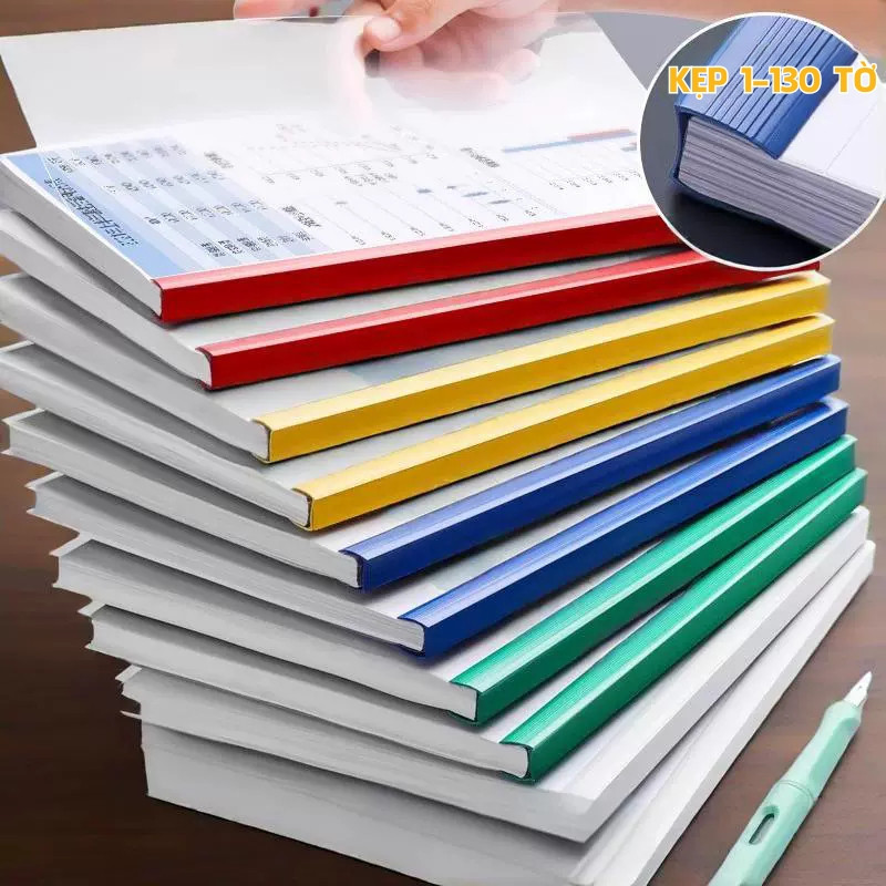 File Lá Đựng Tài Liệu A4 Nhựa PP Trong Suốt – Kẹp Tài Liệu Gáy Rút, Bìa ...