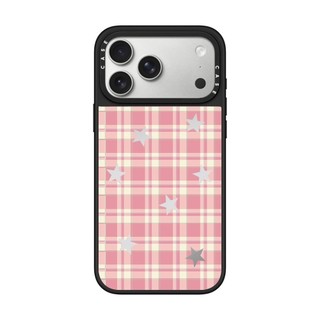 Từ Tính Màu Hồng Pentagram Lưới Gương Cứng Ốp Lưng Điện Thoại iPhone 17 Pro Max 17 Air 16 Plus 15 14 13 12 11 Vỏ Chống Sốc