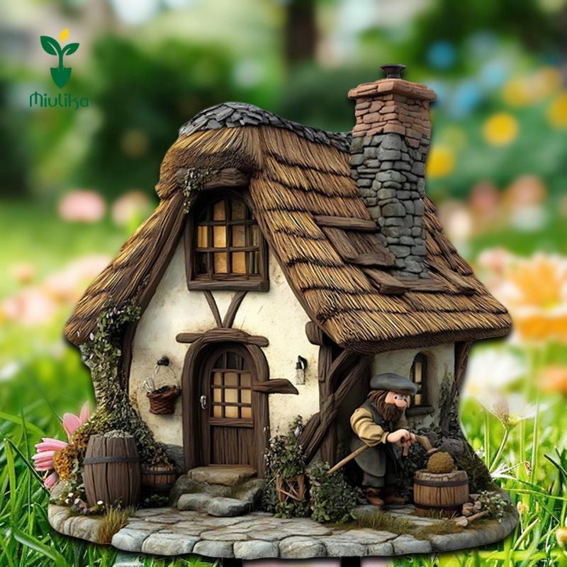 Miulika Garden Cọc Là Ngôi Nhà Nấm Trang Trí Sân Vườn Và Bãi Cỏ Ký Hiệu Một Khu Vườn Cổ Tích