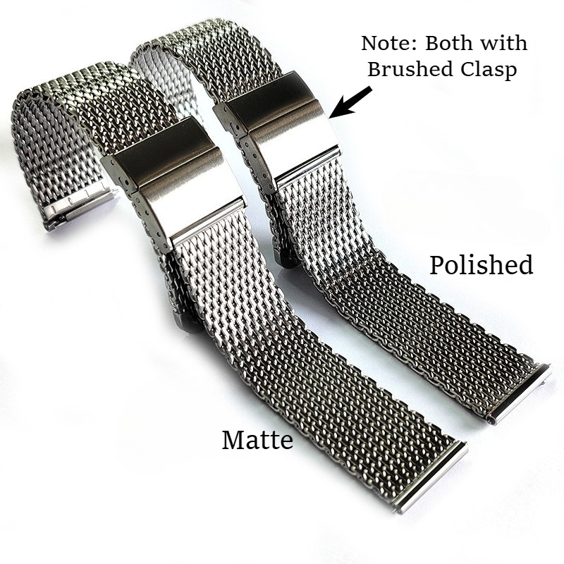 Khóa từ tính - Dây đeo đồng hồ bằng thép không gỉ Milanese lưới 1.0mm 20mm 22mm Dây đeo đồng hồ phát hành nhanh cho SEIKO 5 Diver Lặn cá ngừ Samurai Vòng tay nam nữ