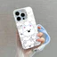 ốp lưng iphone Dây đeo chó màu trắng Cho Iphone 17 Iphone 7 xs xr 11 12 13 14 15 16 Pro Max Plus