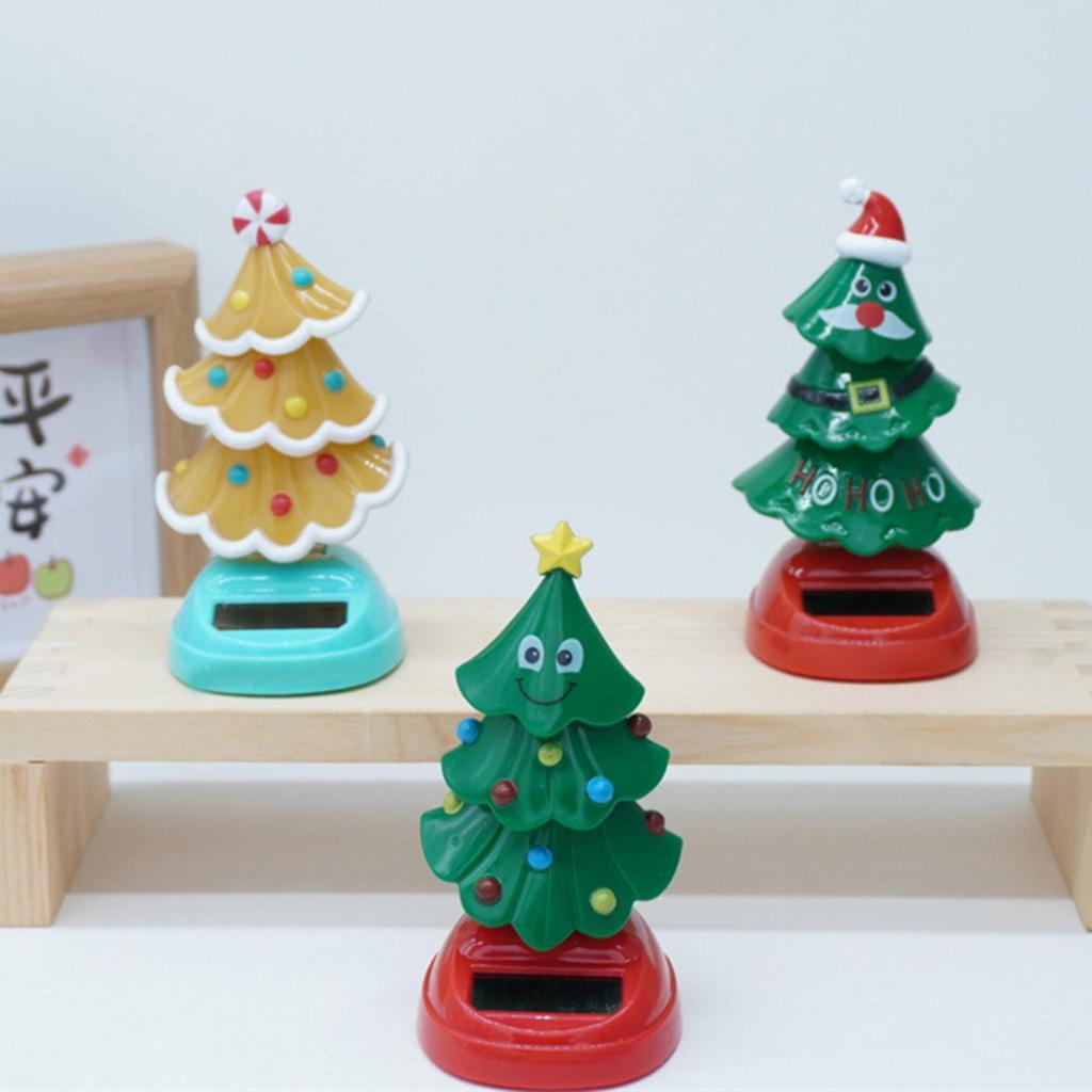 Bobblehead Cây Giáng Sinh Bảng Điều Khiển Ô Tô Bobblehead Vũ Công Cây Giáng Sinh Mới Lạ Xe Lắc Đầu Vũ Công Búp Bê Cho Bàn