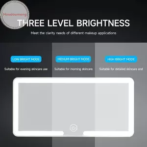 Hodou Xe LED Trang Điểm Gương Ba Bánh Răng Điều Chỉnh Tấm Che Nắng Nội Thất Gương Phía Sau Có Thể Điều Chỉnh Độ Sáng Màn Hình Cảm Ứng Tự Động Vanity Gương VN