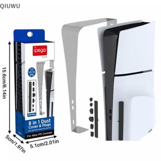 QIUWU 8 Cái / bộ Lưới Chống Bụi PVC + Silicon Lưới Chống Bụi Có Phích Cắm Bụi Cho 5 Đĩa Mỏng Phiên Bản Kỹ Thuật Số Cho Slim Console.