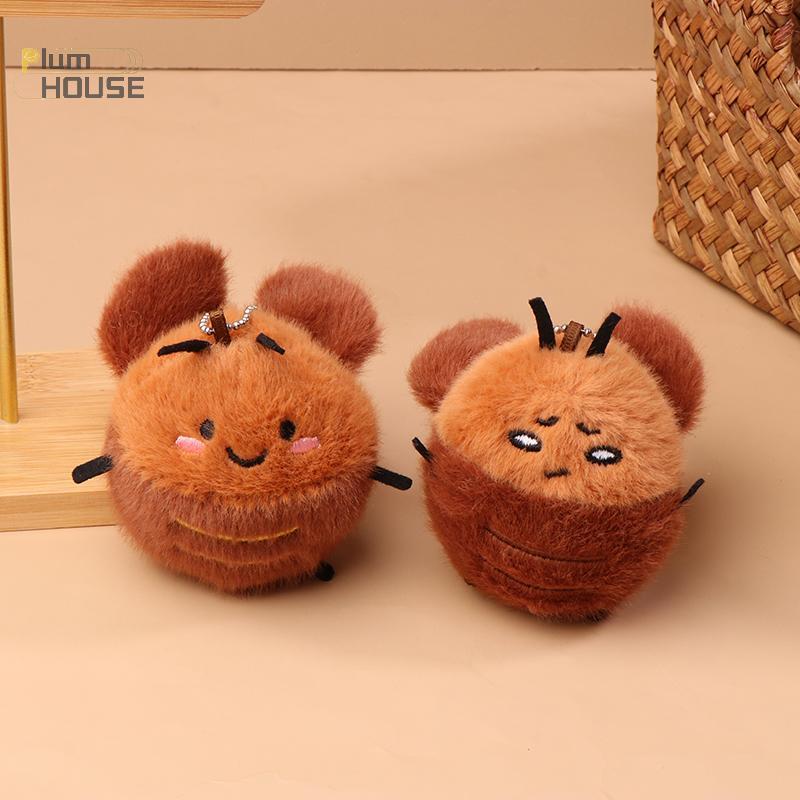 PlumHOUSE Hoạt Hình Gián Sang Trọng Móc Khóa Thú Nhồi Bông Búp Bê Móc Khóa Ba Lô Đáng Yêu Mặt Dây Chuyền Chìa Khóa Ô Tô Trang Trí Cặp Đôi Quà Tặng VN