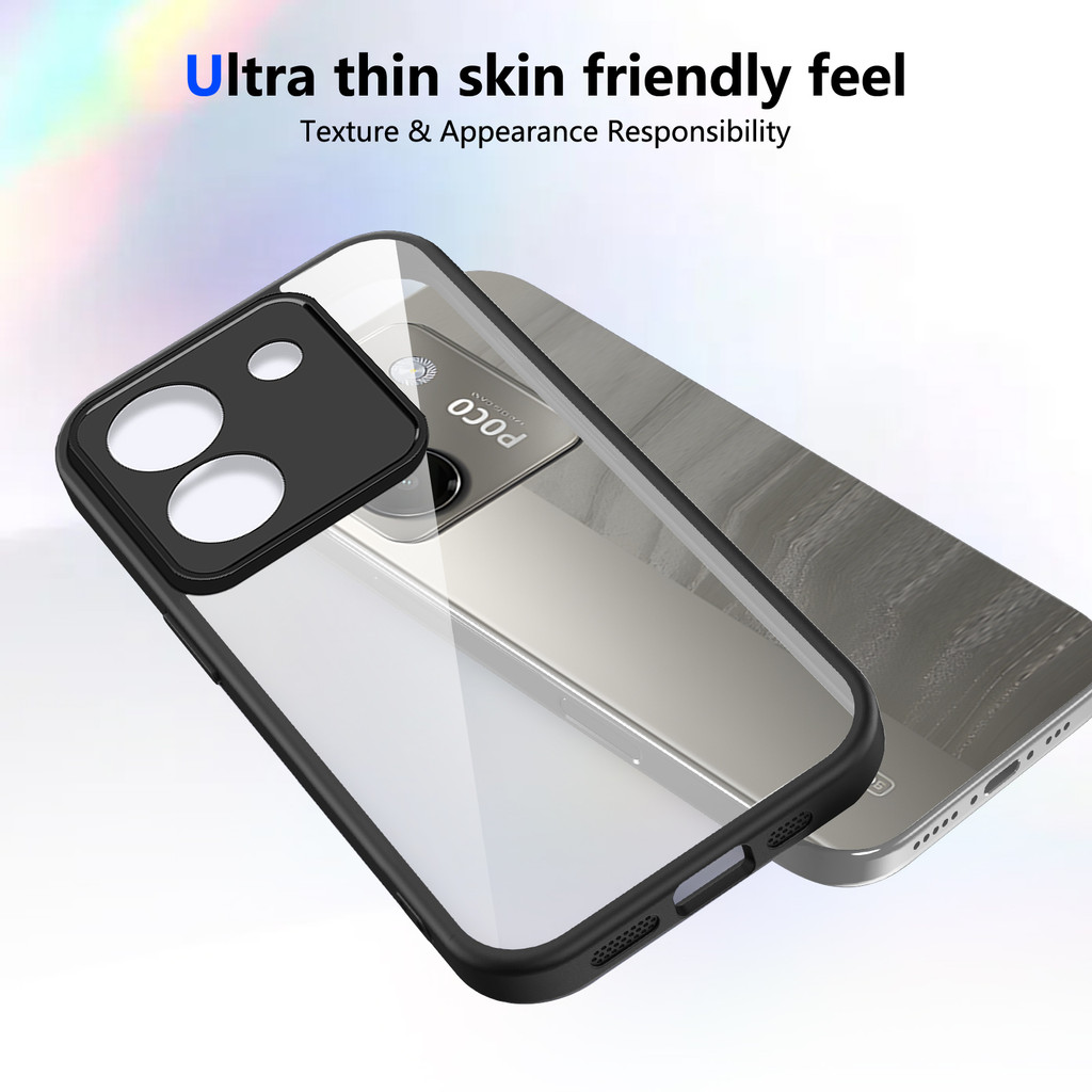 Ốp lưng Xiaomi Poco M7 Pro 5G Vỏ 6.67 inch Vỏ trong suốt mờ thời trang cho Xiaomi Poco M7 Pro 5G Vỏ điện thoại