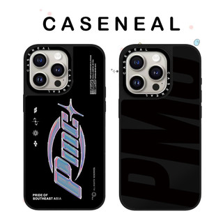 Ốp điện thoại gương chống rơi Graffiti bằng tiếng Anh thích hợp cho iPhone 17 ProMax 17 Pro 17 Air 16promax 16 15promax 15 14promax 13 13promax Vỏ bảo vệ cạnh đen