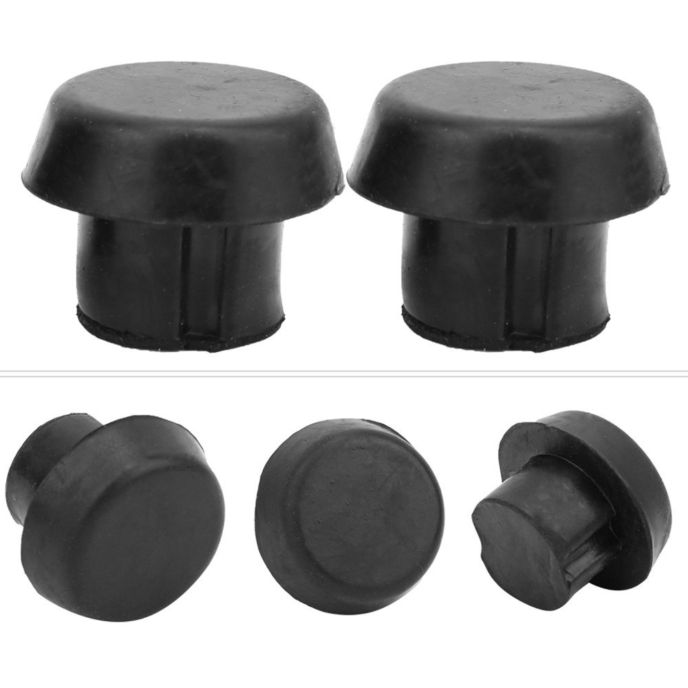 JKDESIGN - Bộ 20 Phích Cắm và Bao Gậy Bi-a Cao Su, Màu Đen, Bảo Vệ Đầu và Cuối Gậy