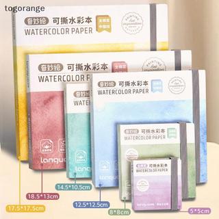 [TOG] Sách giấy vẽ Cotton vuông 300gsm dành cho nghệ sĩ Sổ tay vẽ màu nước 20 tờ Sổ phác thảo Đồ dùng học tập dành cho học sinh [VN]