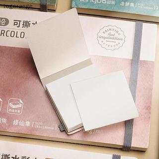[TOG] Sách giấy vẽ Cotton vuông 300gsm dành cho nghệ sĩ Sổ tay vẽ màu nước 20 tờ Sổ phác thảo Đồ dùng học tập dành cho học sinh [VN]