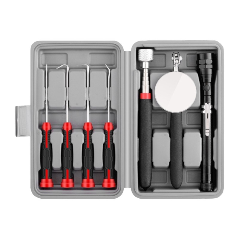 Bapara 7 Chiếc Thép Không Gỉ Cơ Khí Kính Thiên Văn Nam Châm Dính Dụng Cụ Bán Tải Từ Tính Loại Bỏ Con Dấu Dầu Có Thể Điều Chỉnh Góc Đến