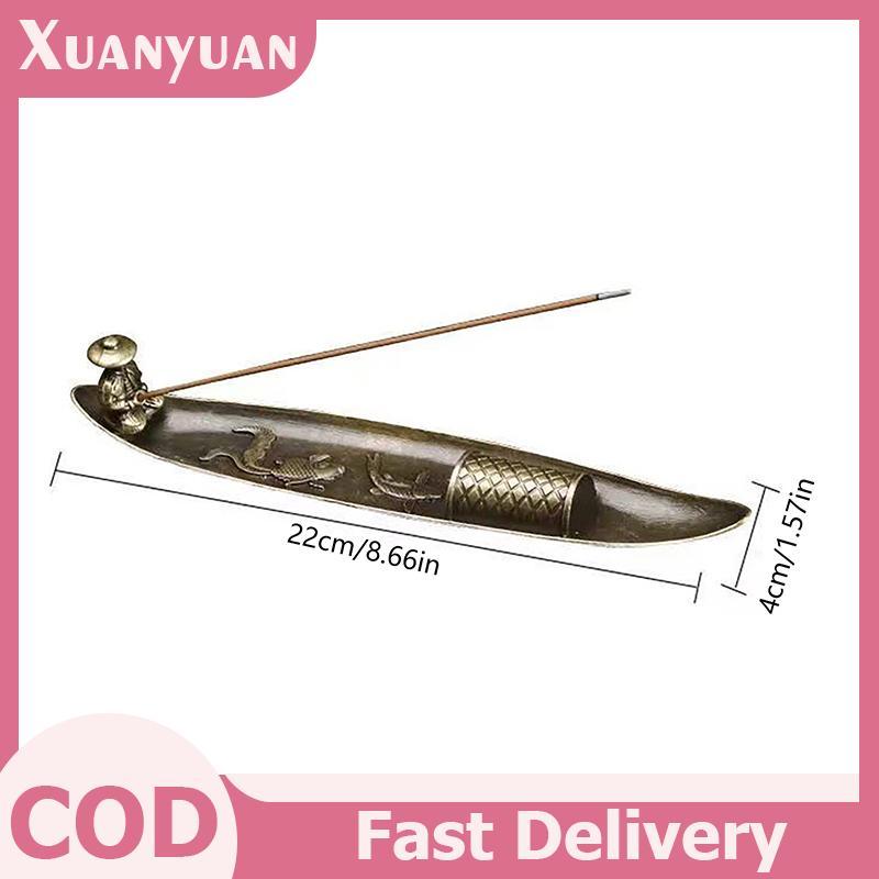 XUAN Sáng Tạo Giá Đỡ Hương Thuyền Ông Già Câu Cá Phong Cách Nhật Bản Hương Dính Đốt Hương Liệu Trang Trí Trang Trí Nhà VN