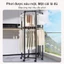𝐅𝐔𝐑𝐍𝐈𝐒𝐇 𝐅𝐈𝐄𝐒𝐓𝐀 Kệ Treo Quần Áo Đen/Trắng Quay Giá Treo Quần Áo Đơn Có Bánh Xe Giản Sào Phơi Quần Áo Công Suất Lớn