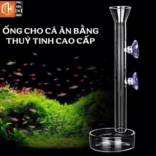 BỘ ỐNG ĐỰNG THỨC ĂN BẰNG THỦY TINH - dành cho bể cá, tôm, tép cảnh có giác hút chắc chắn.