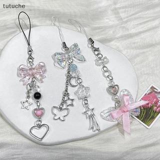 Tutu 1 Hạt Dễ Thương Handmade Cô Gái Ngọt Ngào Móc Khóa Cho IP 11 Camera Y2K Tình Yêu Ngôi Sao Năm Cánh Điện Thoại Quyến Rũ Mặt Dây Chuyền VN