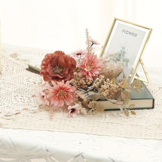 Bó Hoa Giả Lụa Cúc Hải Quỳ Anh Túc Trang Trí Phòng Khách Decor Bàn Làm Việc Đạo Cụ Chụp Hình Cưới Vintage Cao Cấp Cỏ Lau Lá Bạch Đàn Nghệ Thuật Quà Tặng Đẹp Tiệc Cắm Bình Bền Màu Tự Nhiên Mùa Thu Kiểu Dáng Bắc Âu Nội Thất Nhà Cửa Quán Cafe