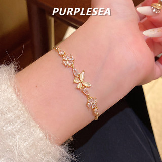 Vòng Tay Opal Mèo Mắt Đá Bướm Có Thể Điều Chỉnh Vòng Tay Cho Người Phụ Nữ Ánh Sáng Hàn Quốc Sang Trọng Niche Tinh Tế Zircon Vòng Tay Hoa Kéo Có Thể Điều Chỉnh Lắc Tay