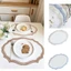 Thảm lót bàn thêu thân thiện với người dùng Chất liệu Polyester di động Thảm trải bàn bền bỉ cho dã ngoại Ăn trang trí nội thất