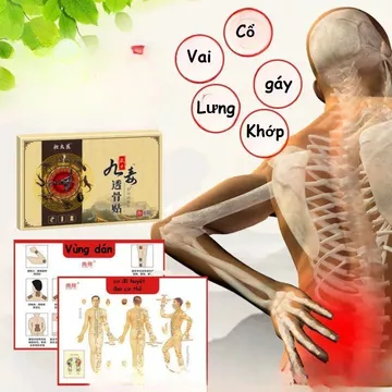 Miếng Dán Giảm Đau Cổ Vai Gáy, Thắt Lưng, Xương Khớp, Giảm Đau Nhanh, An Toàn Gan Thận –Hộp 8 Miếng