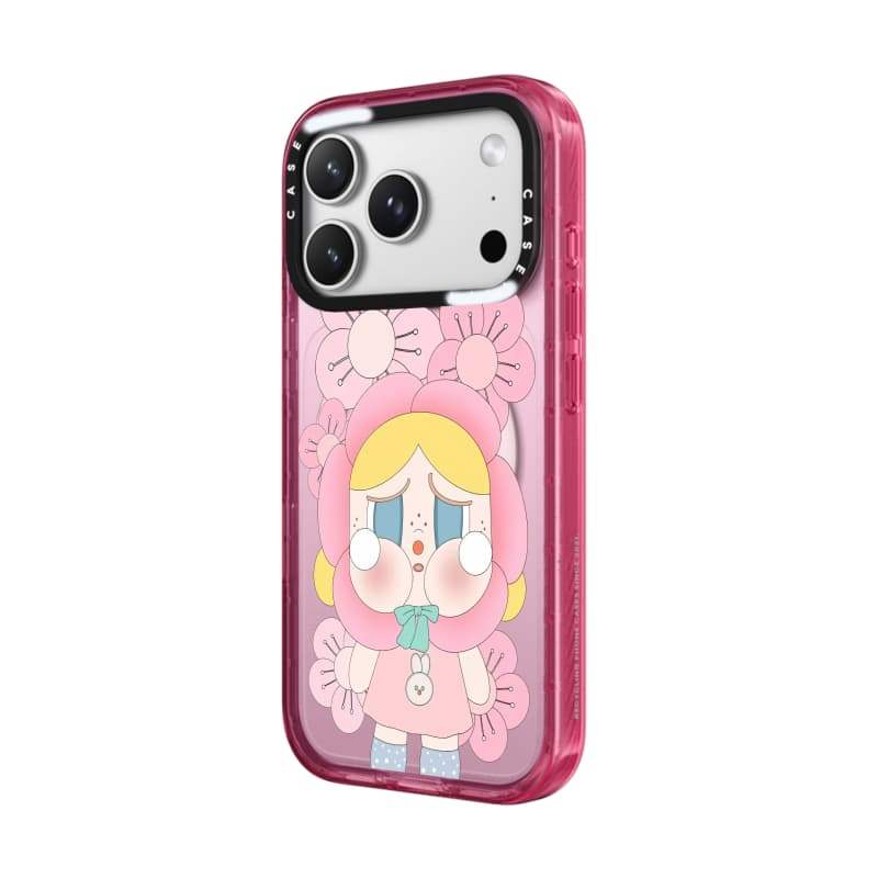 CASECASE X Hồng Hoa Cô Gái Màu Hồng Fizz Trong Suốt Cứng Hút Từ Tính Tác Động Dành Cho Apple IPhone 12 13 14 15 16 17 Pro Max Air Plus Có Hộp