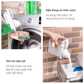 【Hỷ】Hộp đựng bột giặt nước giặt nước xả, Hộp đựng gạo bằng nhựa cao cấp chống ẩm chống tràn hộp đựng gạo hộp đựng đồ khô