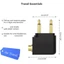 PCF * Bộ chuyển đổi thính giác tai nghe máy bay 2x3 5mm Bộ phát 5 0 tương thích Bluetooth