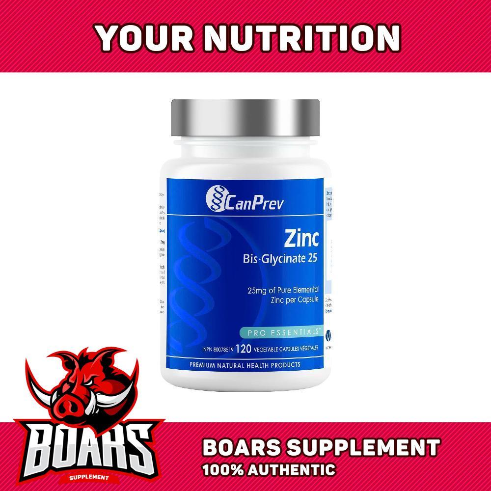 THỰC PHẨM BẢO VỆ SỨC KHOẺ CANPREV ZINC BIS-GLYCINATE 25 - BỔ SUNG KẼM CHÍNH HÃNG CANADA
