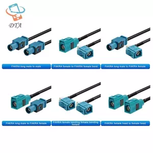 Fakra Z Male To Fakra Z Female Jack 90 độ Điều hướng ô tô Ăng-ten GPS Adapter Cáp nối dài RG174 RF Coaxial Pigtail VN