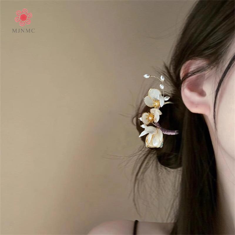 Kẹp tóc mộc lan vintage hợp kim - Thanh lịch và thời trang mới