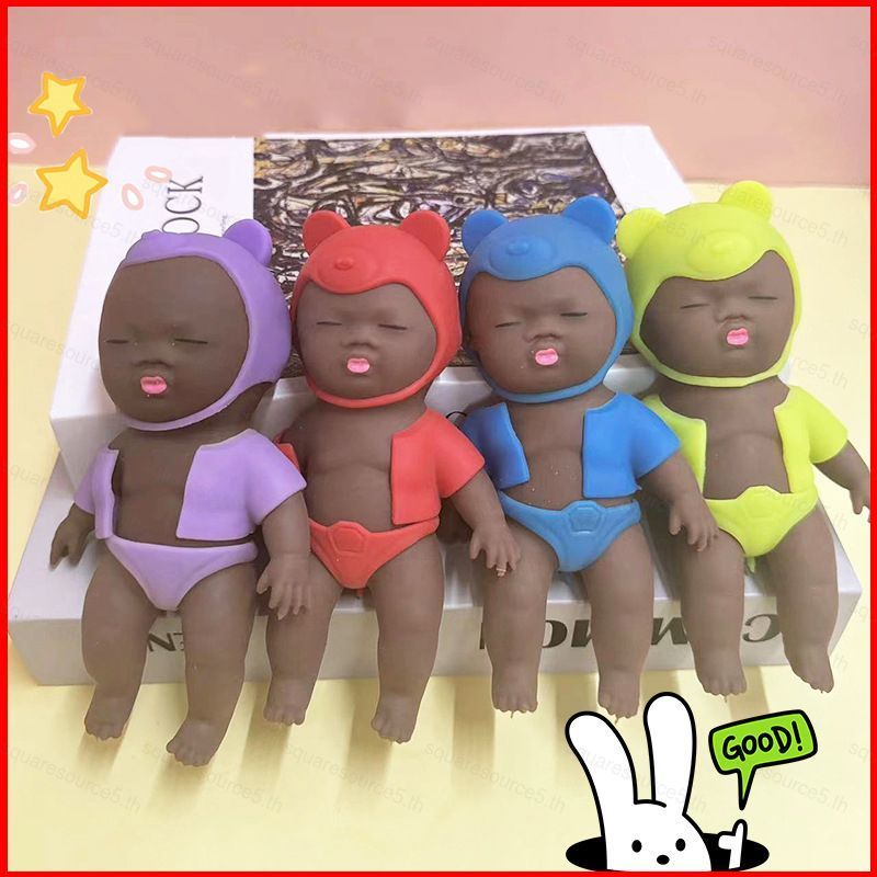 SQ5 Da Đen Dễ Thương Cho Bé Squishy Đồ Chơi Mềm Mại Phục Hồi Chậm Giảm Căng Thẳng Fidget Đồ Chơi Quà Tặng Cho Trẻ Em QS5