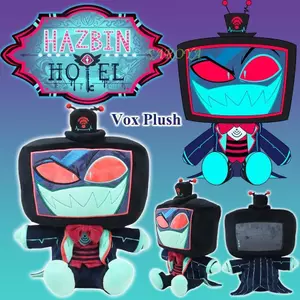 Youtooz Hazbin Hotel Vox Anime Ngoại vi Búp bê nhồi bông sang trọng Mô hình sưu tập Quà tặng sinh nhật cho trẻ em