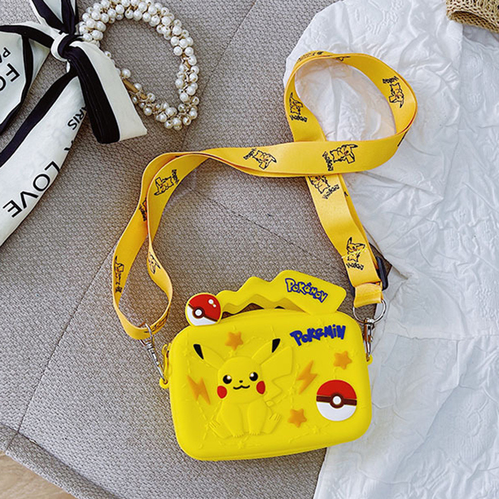 Túi đeo chéo silicon hoạt hình Túi đeo vai Anime dễ thương Mini Kid Girls Ví đựng tiền xu