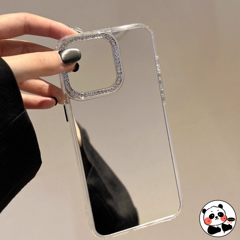 Khung máy ảnh kim cương sáng bóng Vỏ điện thoại Mirro cho Huawei Nova 14 13 13i 12 12i 11 11i 10 Youth 9 8 7 Pro Ultra SE Y91 Y73 Y72 4G 5G Vỏ mềm đơn giản sang trọng dễ thương