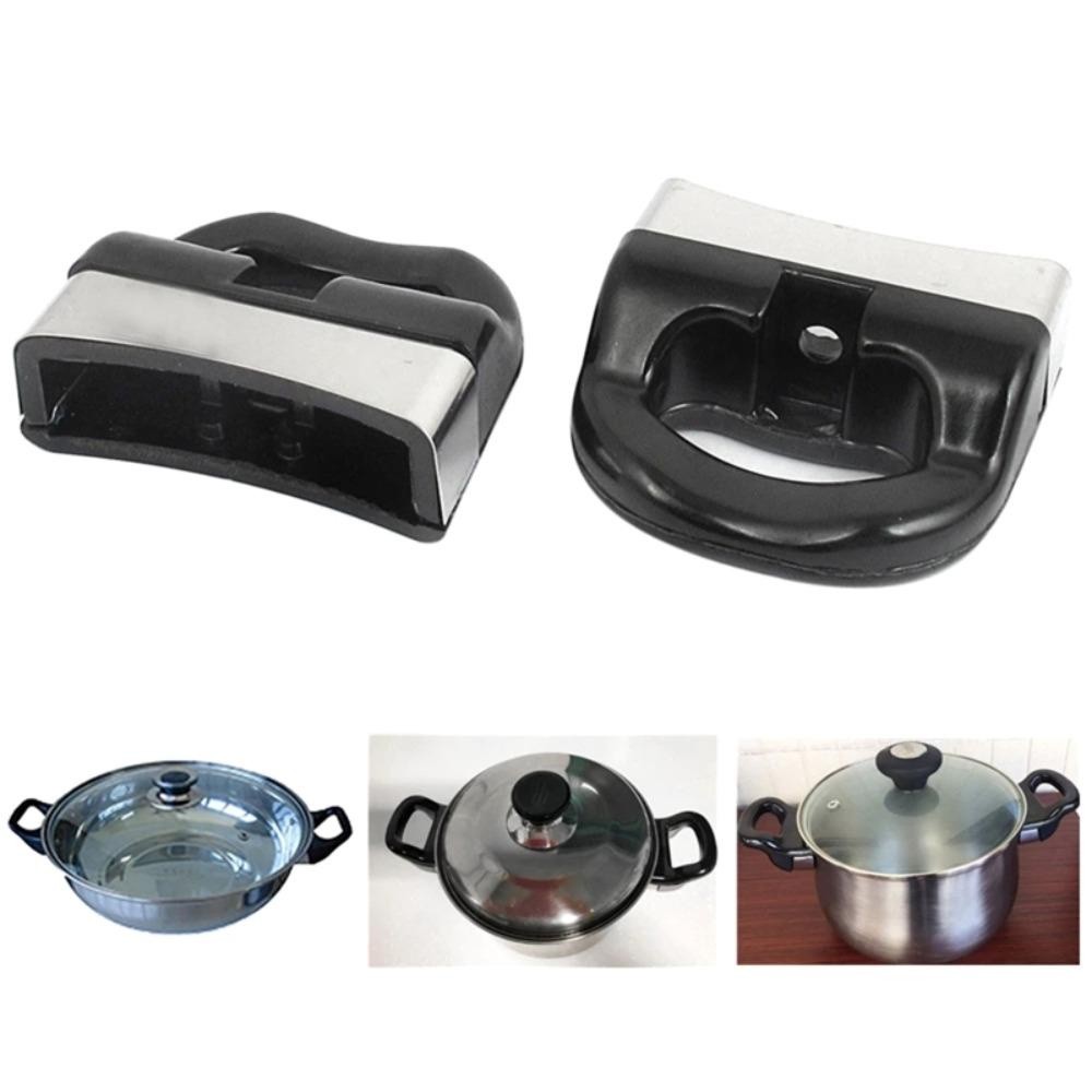 Tay cầm nồi silicon chịu nhiệt - Chất liệu an toàn, dễ vệ sinh, vệ sinh dễ，kèm chân ốc và ốc ，bộ quai tay cầm thay thế