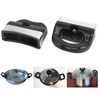 Tay cầm nồi silicon đen 60mm - Chống nóng bền, lắp dễ, dùng cho mọi loại nồi