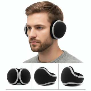 RISEDOT Bảo vệ ấm tai, Làm dày bằng băng phản quang Có thể gập lại, Thời trang Giữ ấm Chống lạnh Mềm mại sang trọng Mùa đông ấm áp cho nam nữ ngoài trời