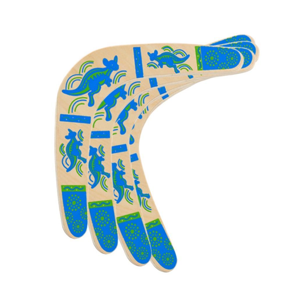 SEYAWSON Hình Chữ V Boomerang, Gỗ Cam Xanh Xanh Dương Cổ Điển Boomerangs, Đồ Chơi Đĩa Sáng Tạo Đĩa Bay Ném Bắt Đồ Chơi Trẻ Em