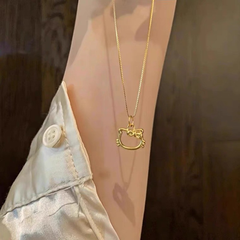 Vòng cổ hình mèo, thiết kế trống, phong cách Hàn Quốc - Quà tặng lý tưởng cho sinh nhật sinh viên