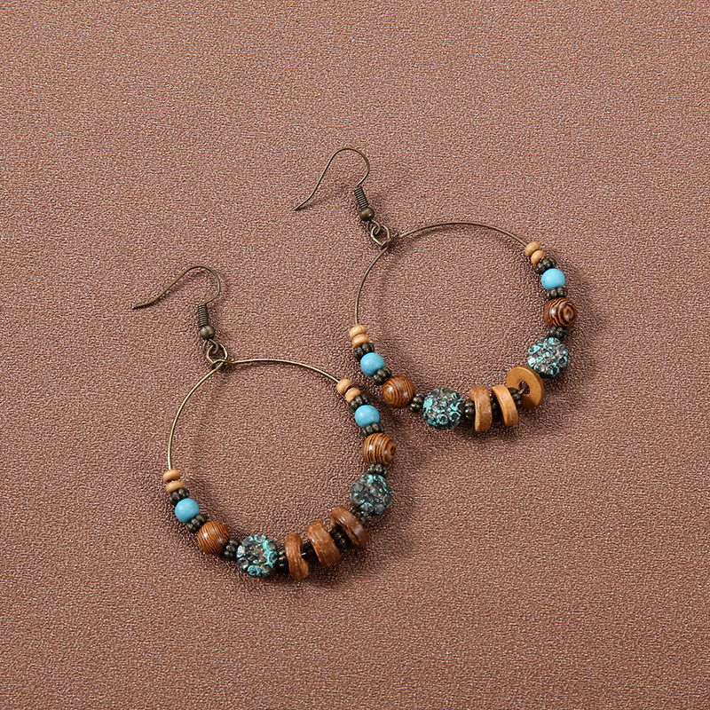 GHGl Earrings Bohemian Retro Phong Cách Dân Tộc Với Tassel Chiếc Mỏng