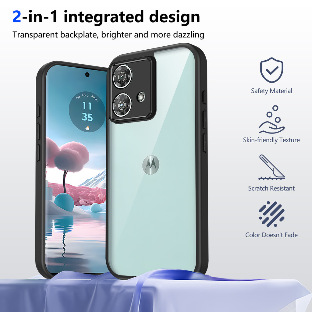 Ốp lưng Motorola Moto G84 5G Vỏ 6,5 inch Model XT2347, XT2347-1, XT2347-2 Vỏ trong suốt mờ thời trang cho Moto G84 5G Vỏ điện thoại