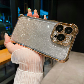 Ốp Điện Thoại Lấp Lánh Sáng Bóng Sang Trọng Cho Xiaomi Poco M7 C85 C71 C75 F7 X7 Pro Siêu Trong Suốt Mạ Điện Silicon Mềm Chống Sốc