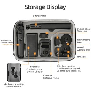 Dành cho bộ túi lưu trữ DJI OSMO ACTION 6 / 5pro / 4 / 3, túi máy đơn, hộp bảo vệ vai và đeo chéo, phụ kiện túi xách máy ảnh thể thao