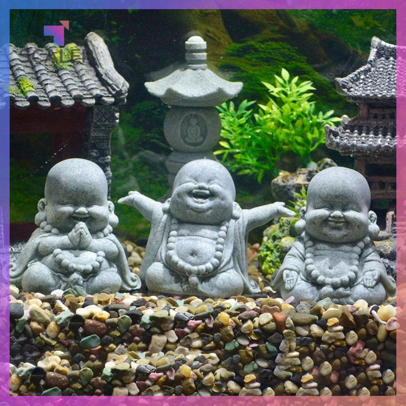 SCALER Lapis Lazuli Nhỏ Monk Mô Hình Đồ Trang Trí Linh Vật Để Bàn Trang Trí Đồ Trang Trí Sáng Tạo Micro-Landscape.