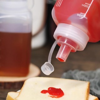 1 / 2 / 3 Chai ép nước sốt chống rò rỉ cỡ nòng lớn - 800 / 1000ML Hộp đựng Salad sốt cà chua trong suốt có nắp