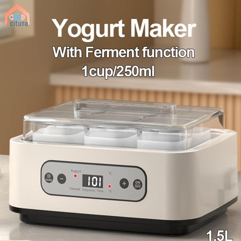 Máy Làm Sữa Chua Acuna Với 6 Cốc Thủy Tinh Dễ Dàng Chuyên Nghiệp Dung Tích Lớn Hộ Gia Đình Natto Maker Tiết Kiệm Năng Lượng Đa Năng