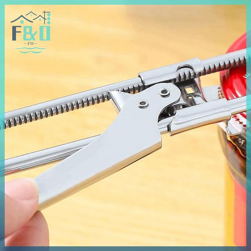 [F & O] Dụng cụ mở nắp chai thủ công bằng thép không gỉ có thể điều chỉnh cho bàn tay yếu đuối Bộ phụ kiện nhà bếp dễ cầm tay {vn}
