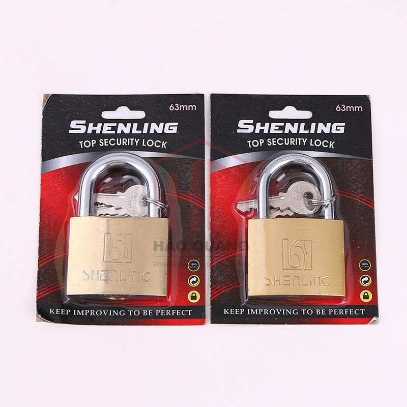 Ổ Khóa SHENLING 50mm – Khóa Chống Cắt Chống Rỉ – Kèm 3 Chìa – Khóa Bảo Vệ An Toàn Cao Cấp